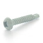#8 x 1-1/2 Inch Painted Self-Drilling Pan Head Square Drive Screws - White