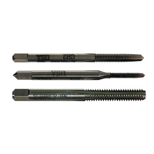 1/2-13 Bright High-Speed Steel 3 Pieces Premium Straight Flute Tap Set