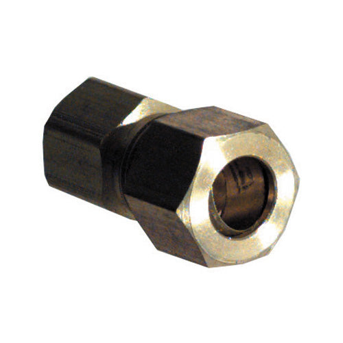 3/8 Inch Tube X 1/8 Inch Female Pipe Brass Compression Tube Female Connector