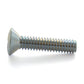 #10-24 x 1 Inch Coarse Zinc Plated Steel #2 Phillips Drive Oval Countersunk Head Machine Screw