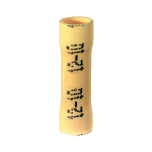12-10 Gauge Butt Connector Pvc Insulated Yellow