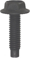 5/16-18 x 1-1/4 Inch Coarse Black Oxide Grade 2 Dog Point Serrated Hex Washer Head Spinlock Body Bolt