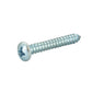 #6 x 1-1/4 Inch Zinc Plated Low Carbon Steel Pan Head Type-AB Self-Tapping Sheet Metal Screw