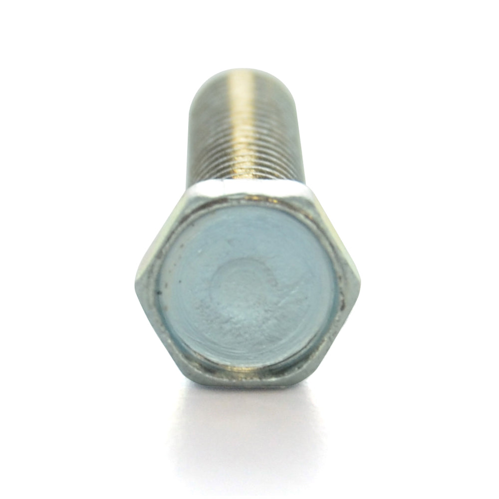 #10-32 x 1-1/2 Inch Fine Zinc Plated Steel External Hex Unslotted Drive Hex Head Machine Screw