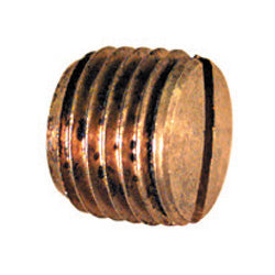 3/8 Inch Brass Pipe Slotted Pipe Plug