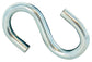 1/8 Inch x 1-1/8 Inch Zinc Plated S Hook