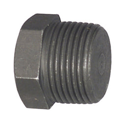 2 Inch Mnpt Black Forged Steel Hex Head Pipe Plug