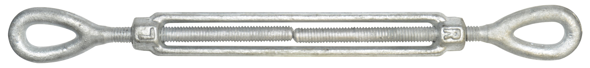 5/8 Inch x 9 Inch Hot Galvanized 1030 Carbon Steel Eye and Eye Turnbuckle