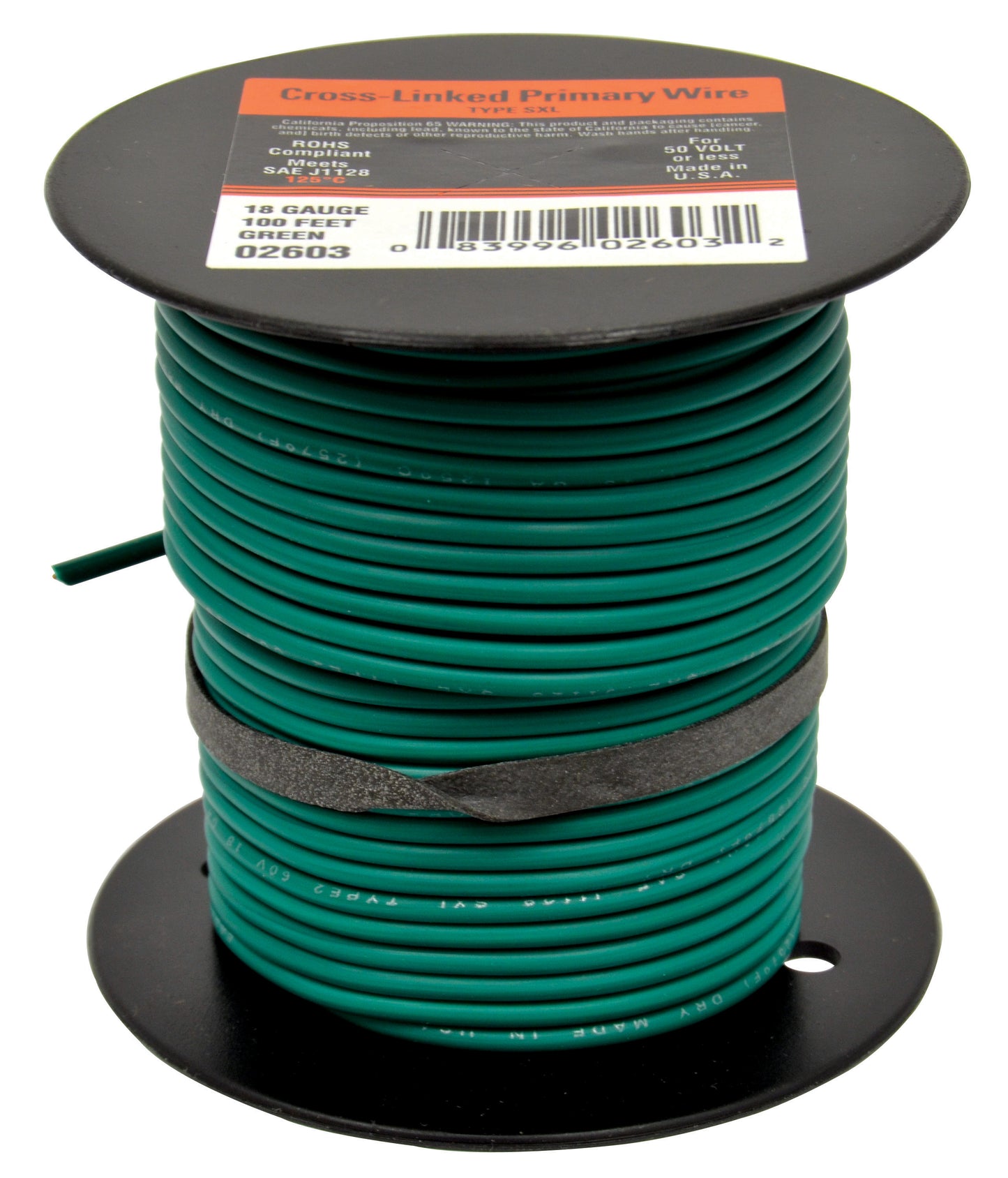 Cr Link Pri Wire Grn 18G 100'