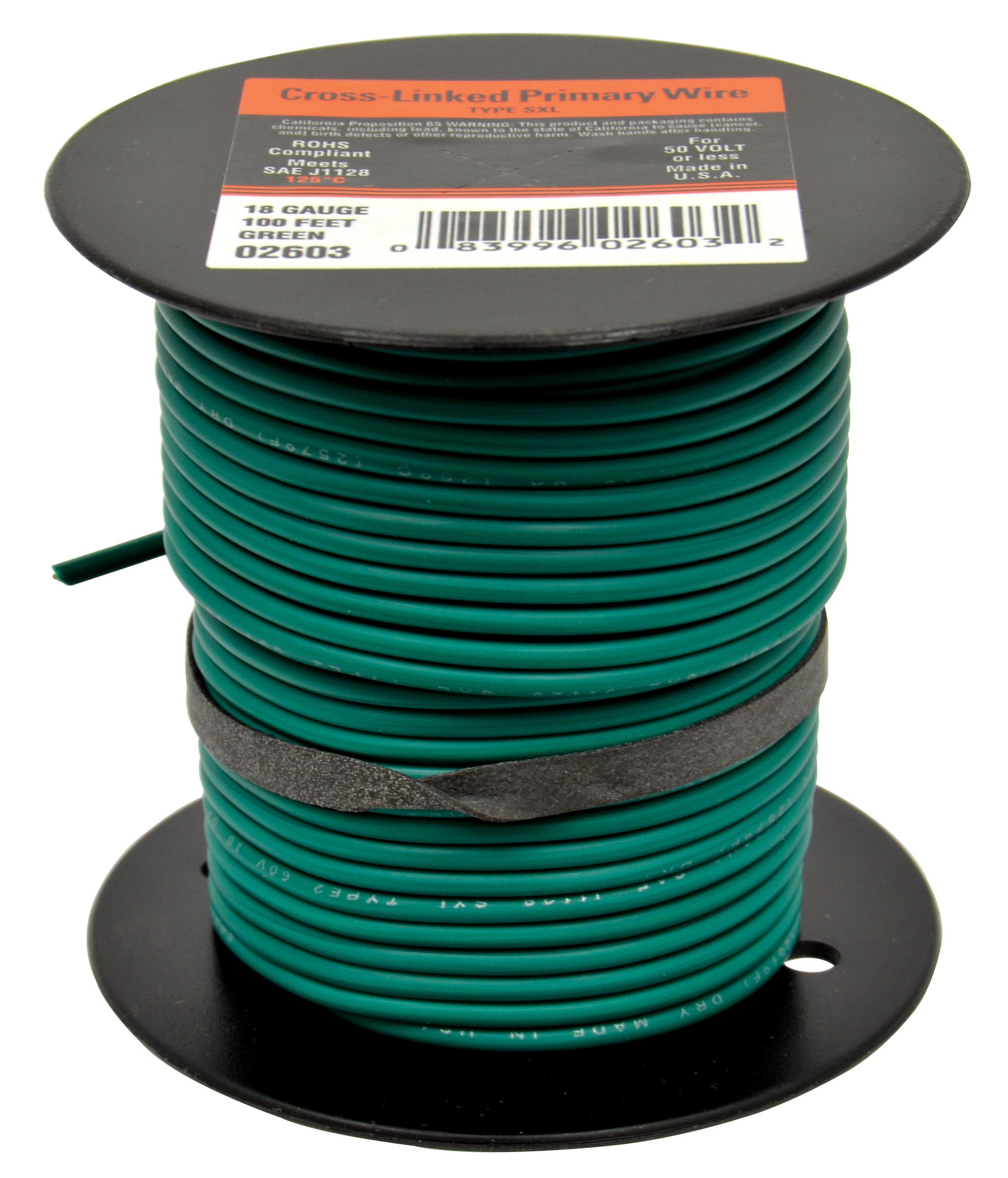 Cr Link Pri Wire Grn 18G 100'