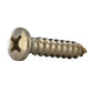 #14-10 x 1-1/4 Inch Plain 18-8 (A2) Stainless Steel Oval Head Type-A Self-Tapping Sheet Metal Screw