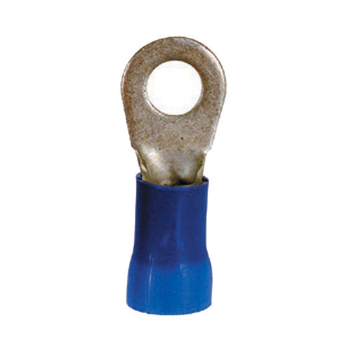 6 Gauge Terminal 5/16" Stud Pvc Insulated Blue
