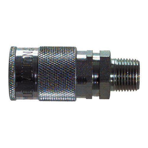 3/8 Inch Basic Size Industrial Interchange Coupler Male 1/4 Inch Npt