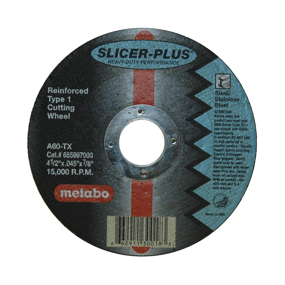 6 Inch x 0.045 Inch x 7/8 Inch A60Tx Grit Aluminum Oxide Type 1 Cut-Off-Wheel