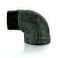 2" Schedule 40 Female NPT X MNPT Black Welded Malleable Iron 90 Degree Street Elbow USA
