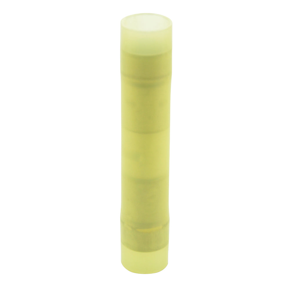 12-10 Gauge Butt Connector 4-Piece Sleeve Nylon Insulated Yellow
