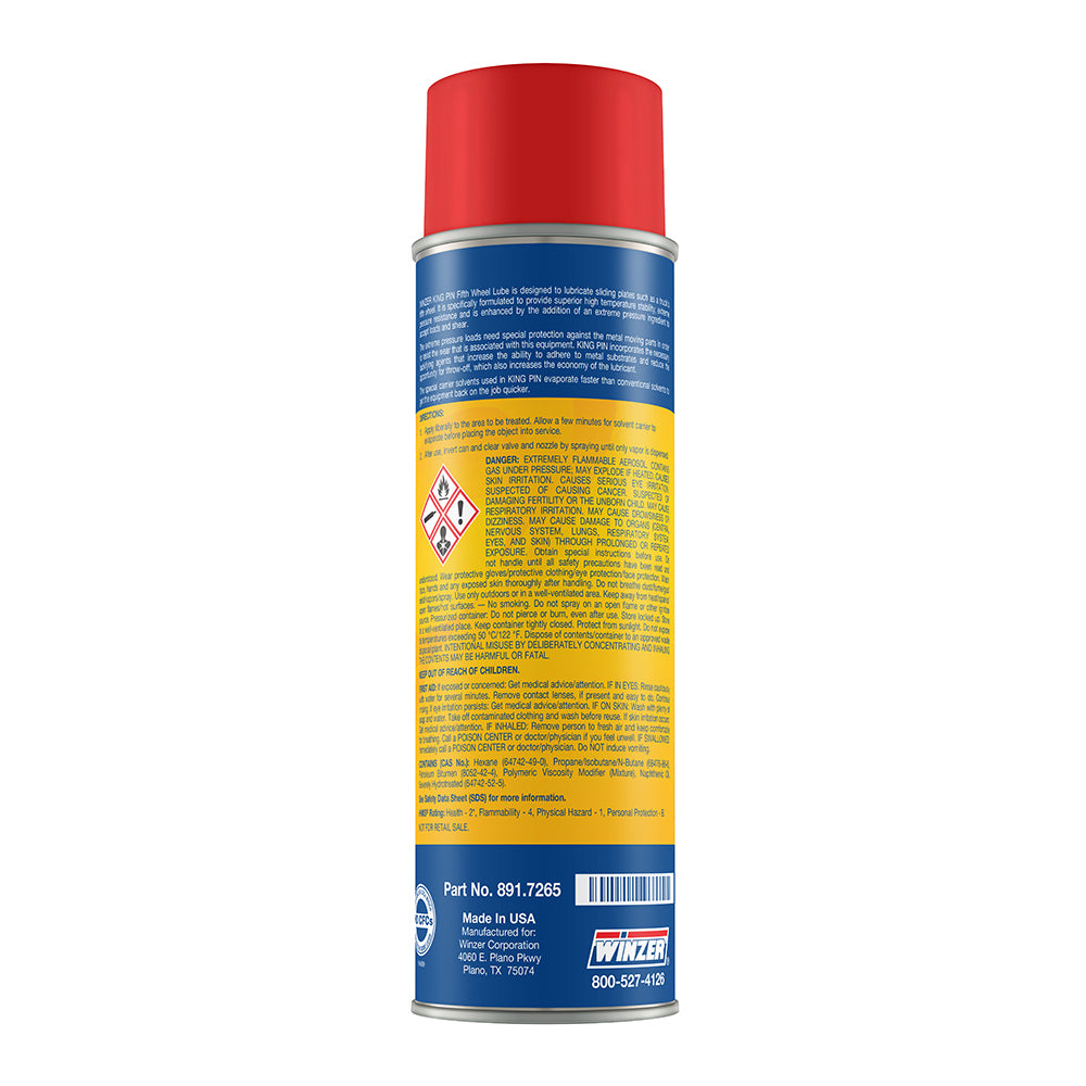 Winzer King Pin Fifth Wheel Lube - 15.5 Oz Net. Wt. - Aerosol