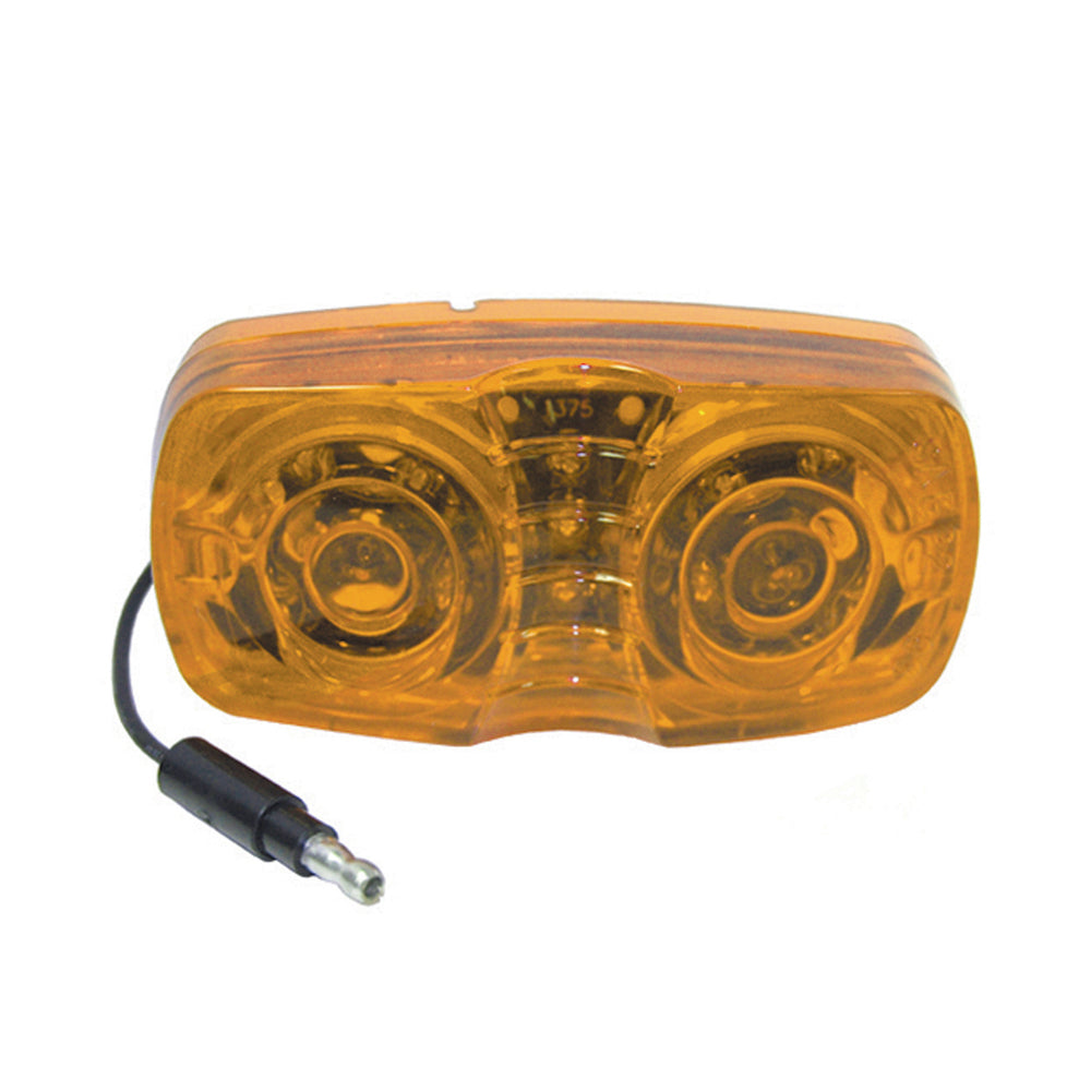 4 Inch x 2 Inch Bullseye Led Clearance Marker Amber
