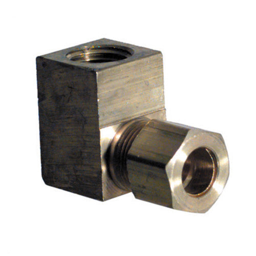 1/4 Inch Tube X 1/8 Inch Female Pipe Brass Compression Tube Female Elbow