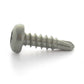 #6 x 3/8 Inch Passivated & Waxed 410 Stainless Steel #2 Point Pan Head Self-Drilling Tek Screw