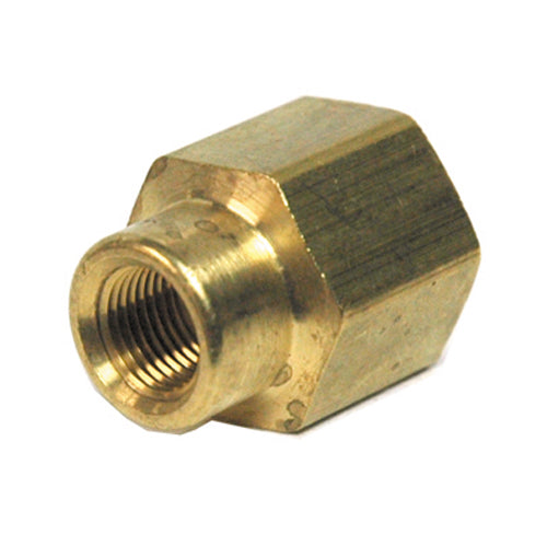 3/8 Inch x 1/4 Inch Brass Pipe Heavy Reducing Coupling