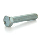 #10-24 x 1 Inch Coarse Zinc Plated Steel External Hex Unslotted Drive Hex Head Machine Screw