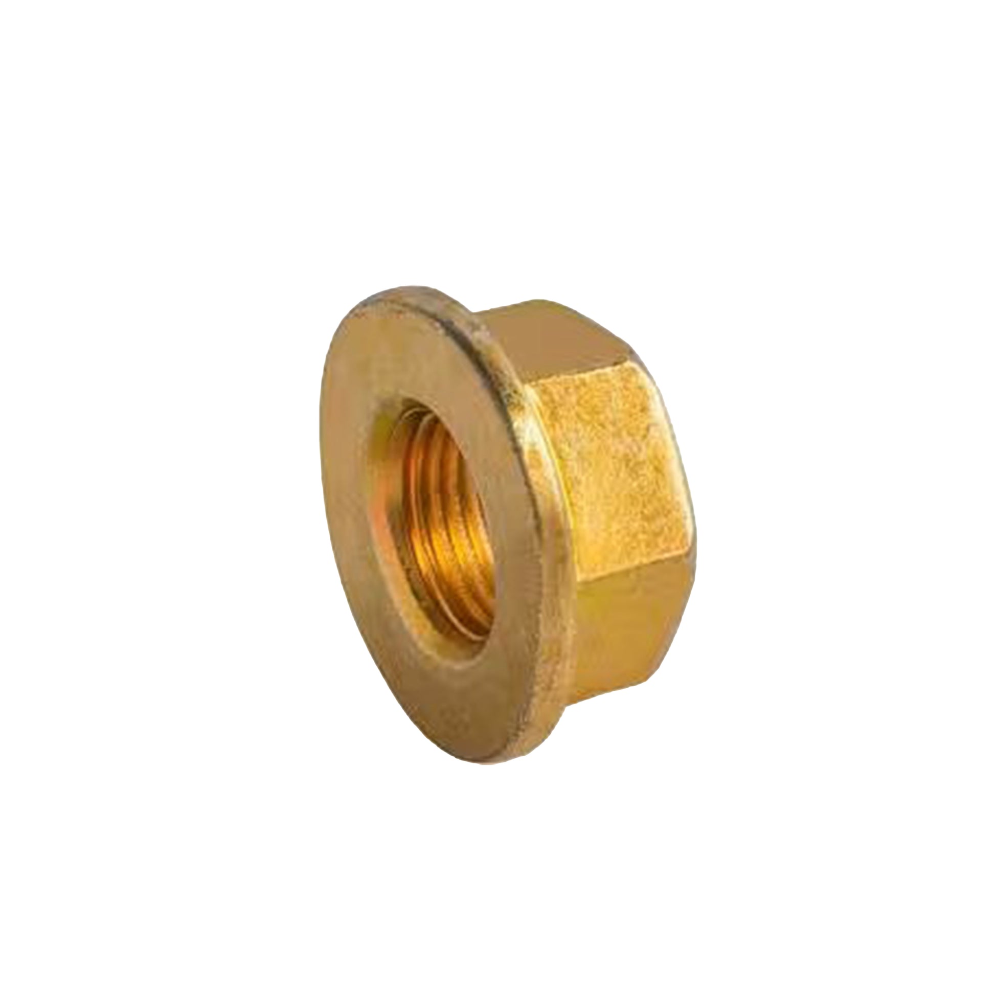3/4-16 Fine Yellow Zinc Grade 8 Hex Flange Nut
