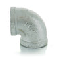 1" Schedule 40  Female NPT Galvanized Welded Malleable Iron 90 Degree Elbow USA