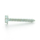 #12-11 x 2-1/2 Inch Zinc Plated Low Carbon Steel Indented Hex Washer Head Type-A Self-Tapping Sheet Metal Screw