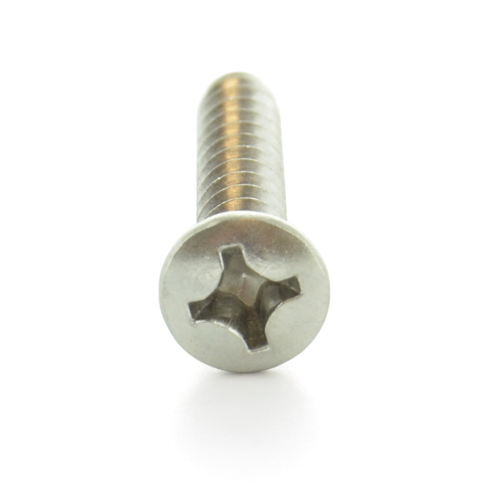 #12-11 x 1-3/4 Inch Plain 18-8 (A2) Stainless Steel Oval Head Type-A Self-Tapping Sheet Metal Screw
