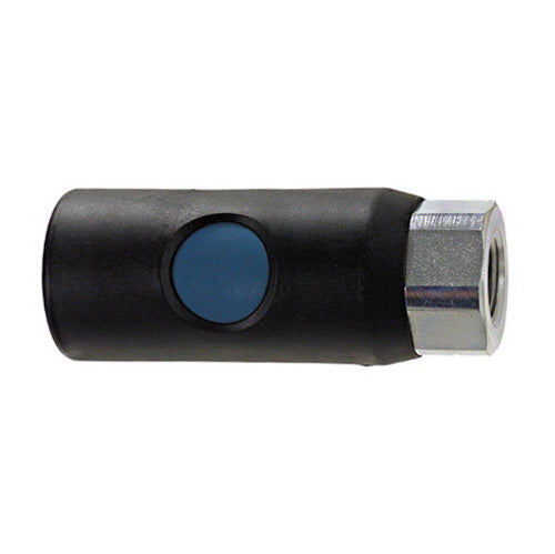 1/4 Inch Basic Size Safety Type Industrial Interchange Push Button Air Coupler 1/4 Inch Female Npt