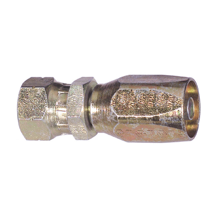 3/4 Inch x 5/8 Inch Zinc Plated Yellow Dichromate Carbon Steel Code 61 Split Flange To Male 37 Degree Jic Straight Split Flange Adapter