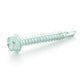 #14-14 x 6 Inch Zinc Plated Low Carbon Steel #3 Point Indented Hex Washer Head Self-Drilling Tek Screw