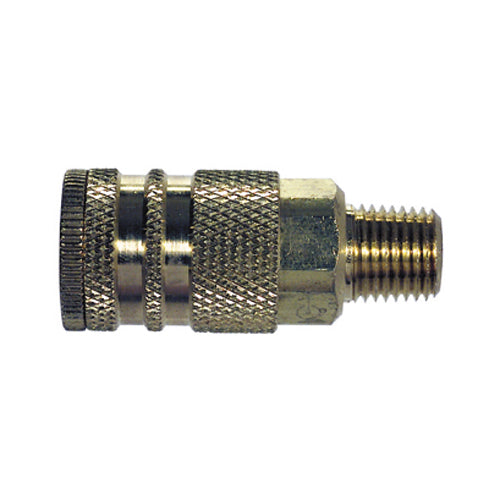 1/4 Inch Basic Size Industrial Interchange Coil Flow Coupler Male 1/4 Inch Npt