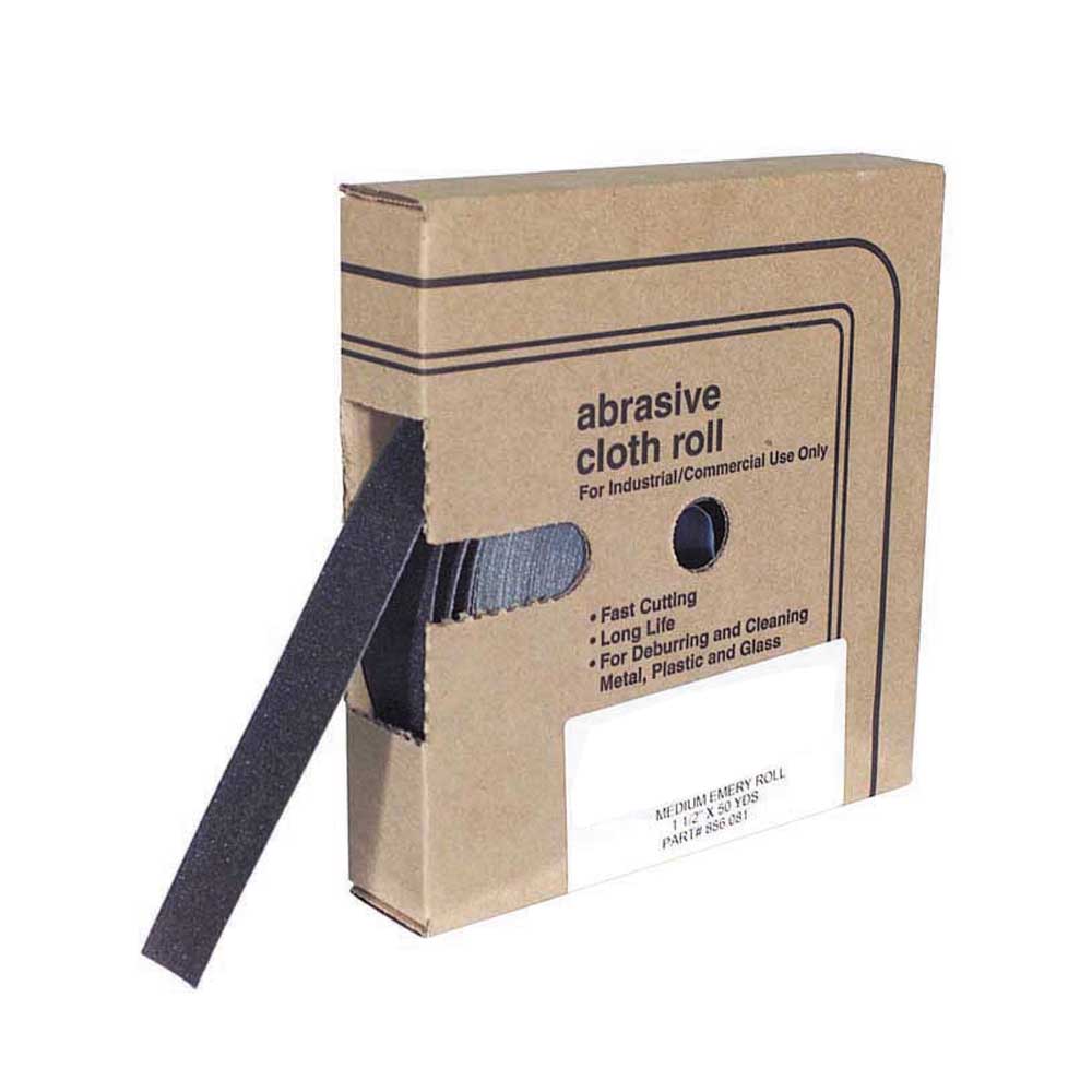 1-1/2 Inch x 50 yd 50 Grit Emery Abrasive Roll