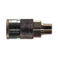 1/4 Inch Basic Size Tru-Flate / Parker Style Interchange Coupler Male 1/4 Inch Npt