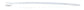 4 Inch Economy Self Locking Wire Tie 6/6 Nylon White Pack of 100