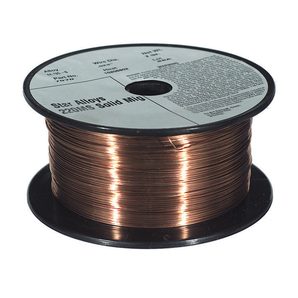 Star-Alloys 0.035 Inch 220Ms Mild Steel Solid Mig Wire - 33 Lb