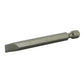 Slotted Drive 1/4 Inch Shank 0.039 Inch x 0.250 Inch Tip 2-3/4 Inch Length Gunmetal Gray Steel Power Bit