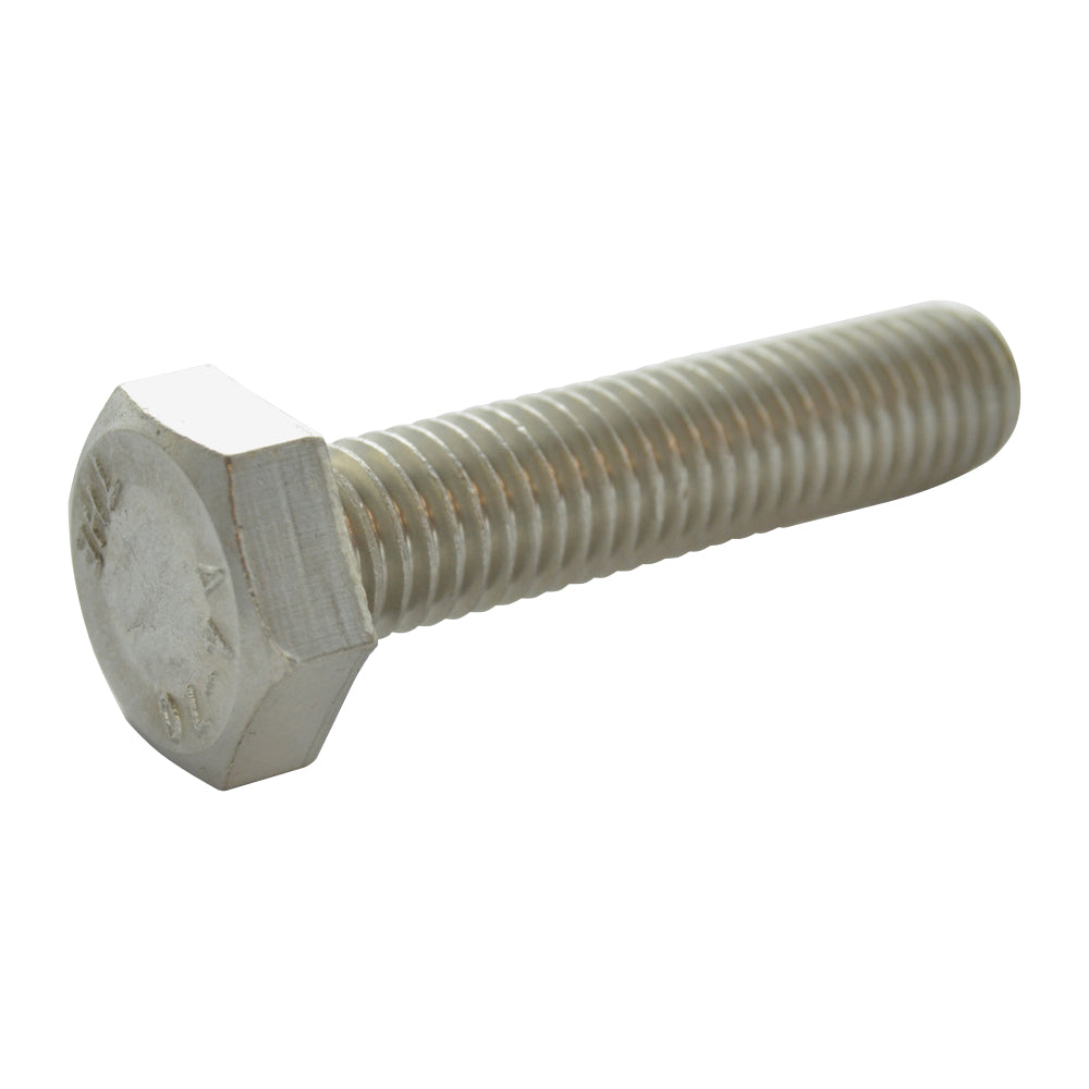 M10 x 1.5 x 35 mm Coarse Plain A4 Stainless Steel Hex Head Cap Screw