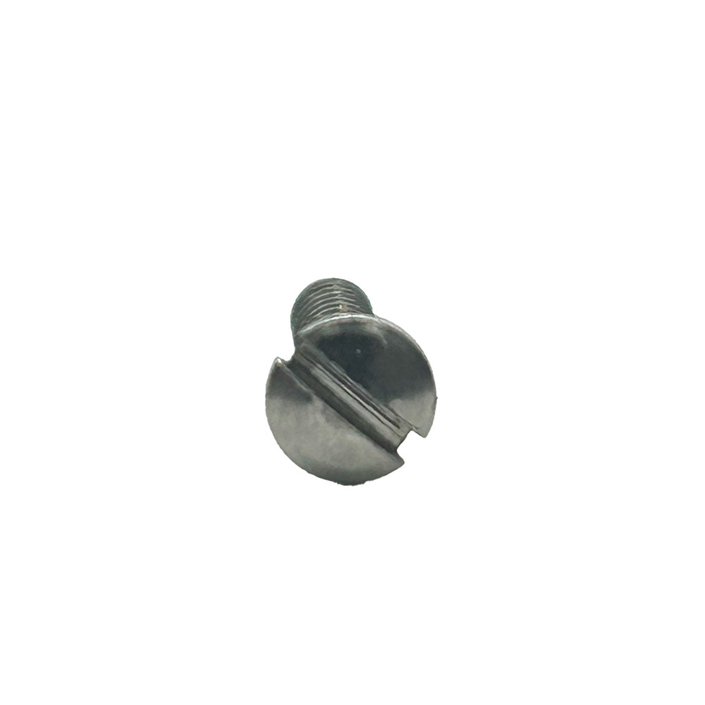 #8 x 3/8 Inch Plain 18-8 (A2) Stainless Steel Oval Slotted Type-A Self-Tapping Sheet Metal Screw