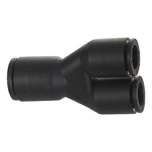 M4 x M4 Compression Glass Filled Nylon Tube Union Y Connector