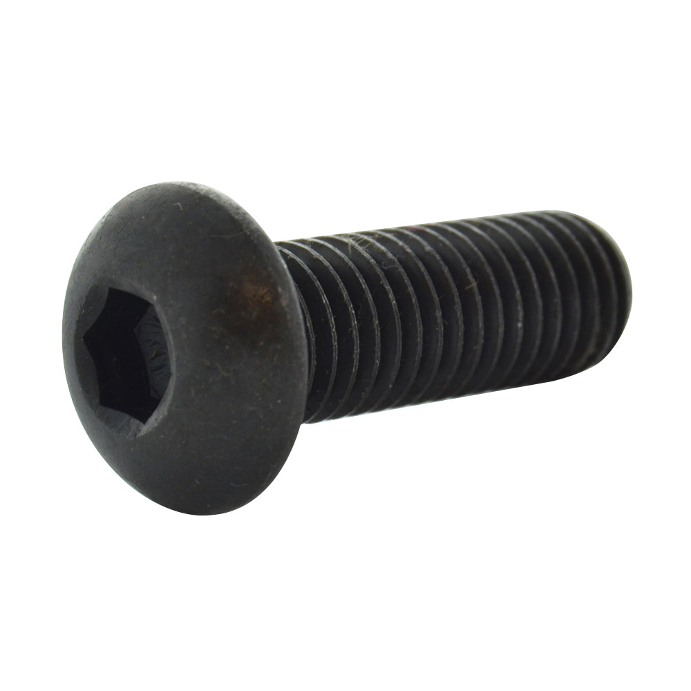 #4-40 x 3/8 Inch Coarse Black Oxide Medium Carbon Steel Button Head Socket Cap Screw Usa
