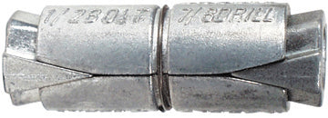 1/4 Inch x 1 Inch Die Cast Zamac 3 Alloy Double Expansion Screw Anchor