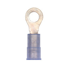 16-14 Gauge Ring Terminal #8 Stud Nylon Insulated Blue