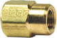 1/4 Inch x 1/8 Inch Lead Free Brass Pipe Reducing Coupling