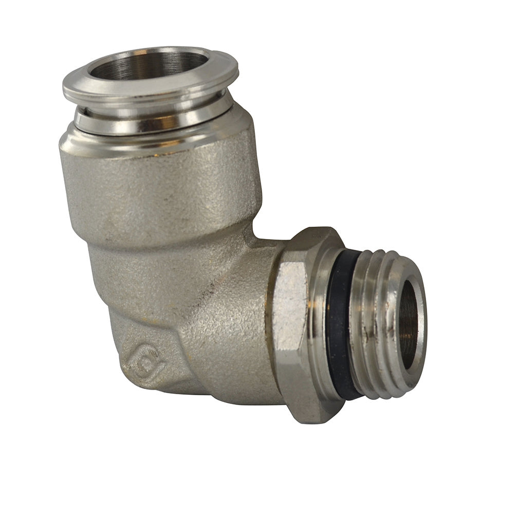 1/2 Inch Tube x 3/8 Inch Pipe Male Swivel Elbow - Universal Thread