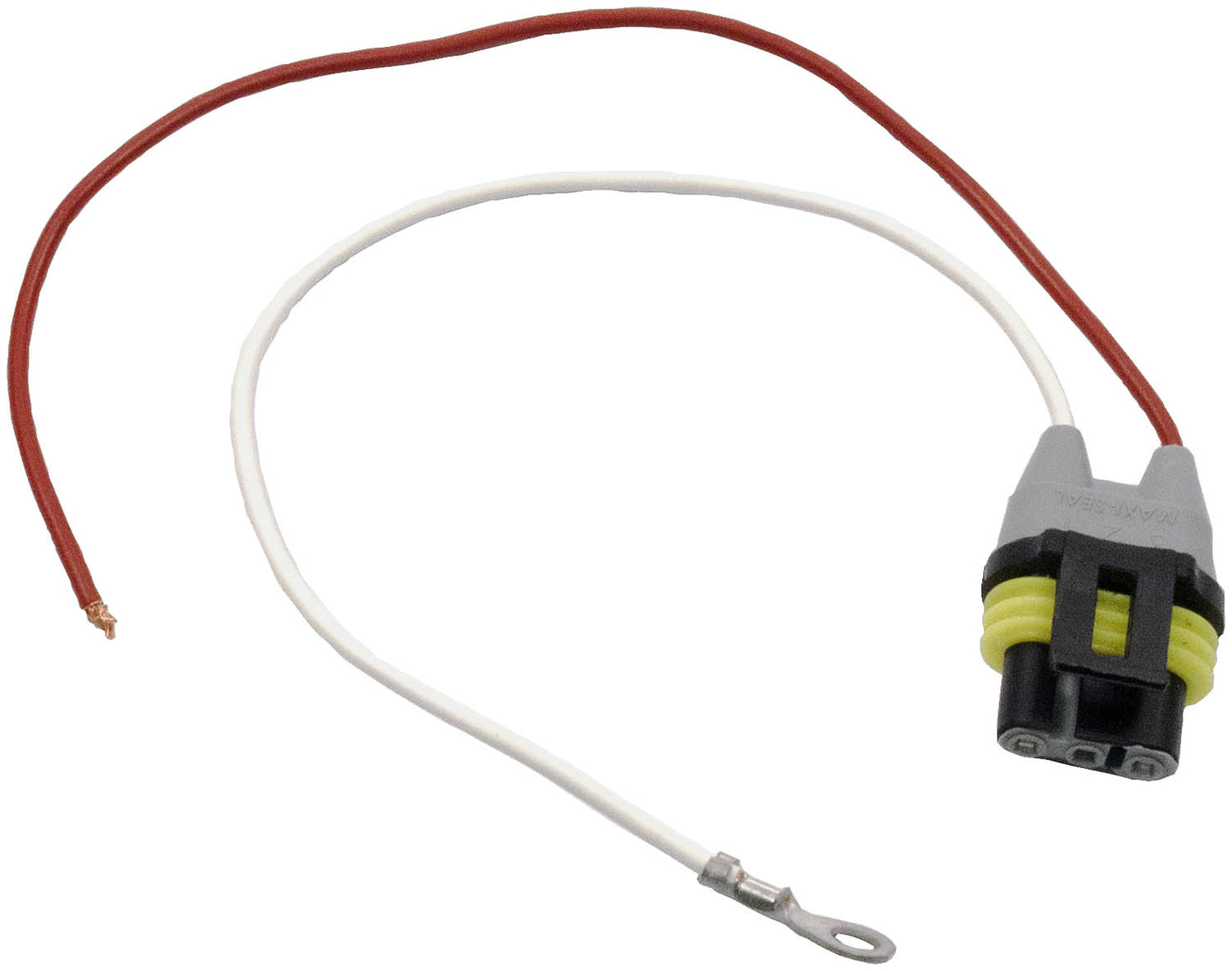 Plug 2-wire weatherproof AMP-Style plug with molded housing.