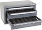 29 Slot Fractional Size Drill Dispenser For 1/16-1/2 Gray Steel