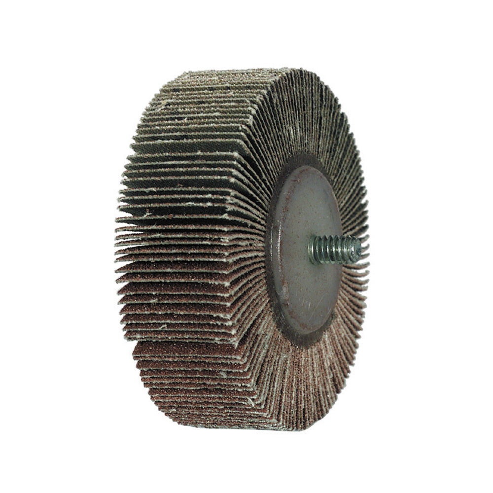 1 Inch x 1 Inch x 1/4-20 80 Grit Aluminum Oxide Flap Wheel